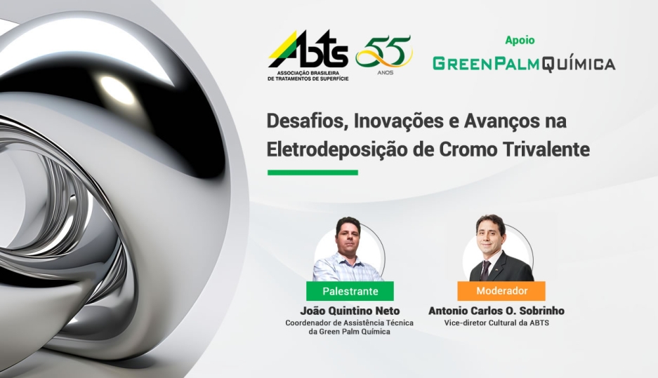 Veja como foi a Webinar - Desafios, Inovações e Avanços na Eletrodeposição de Cromo Trivalente