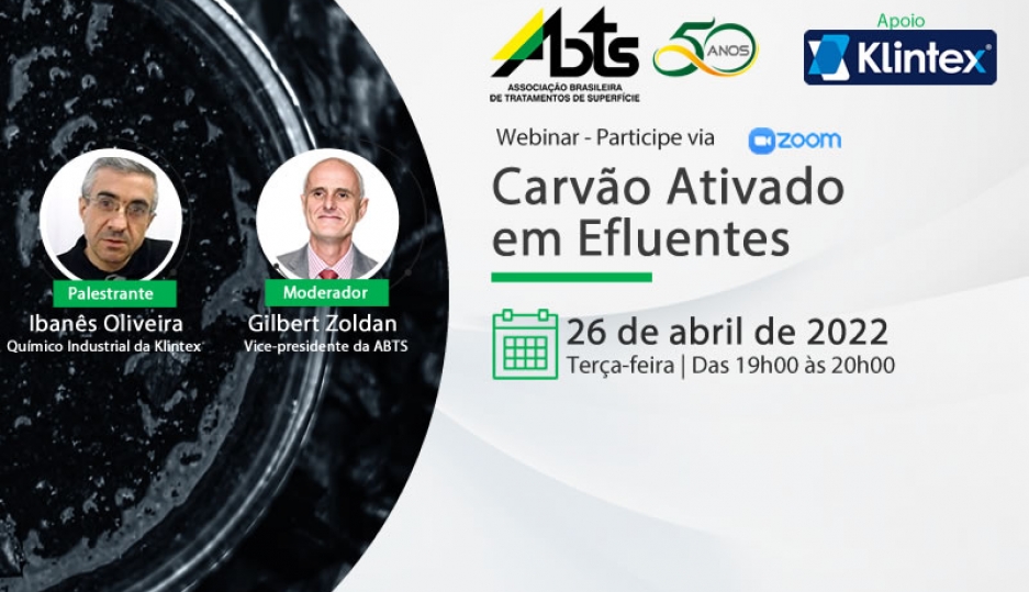 Webinar - Carvão Ativado em Efluentes - 26/04/2022