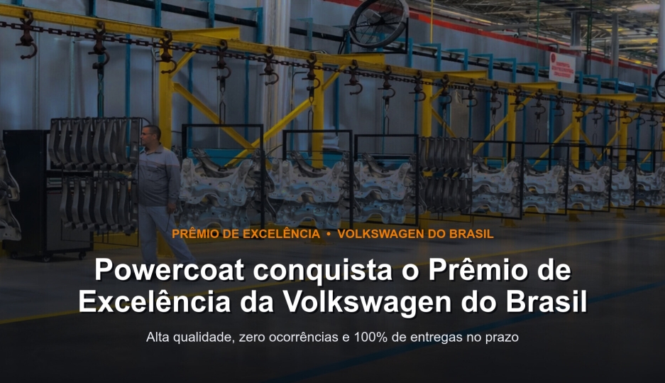Powercoat conquista Prêmio de Excelência da Volkswagen do Brasil