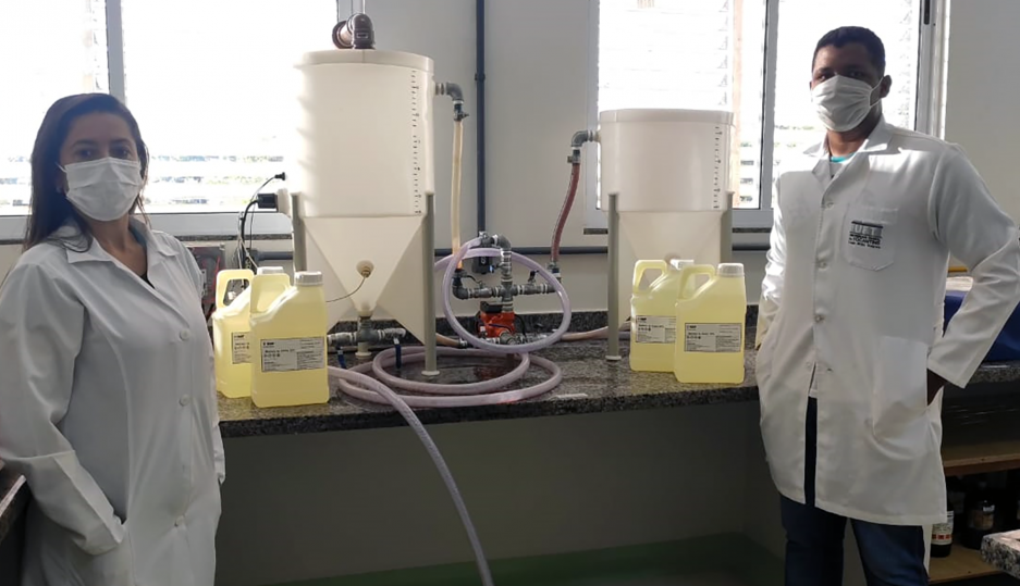 BASF colabora com mini usina montada no Laboratório de Química Analítica da UFT