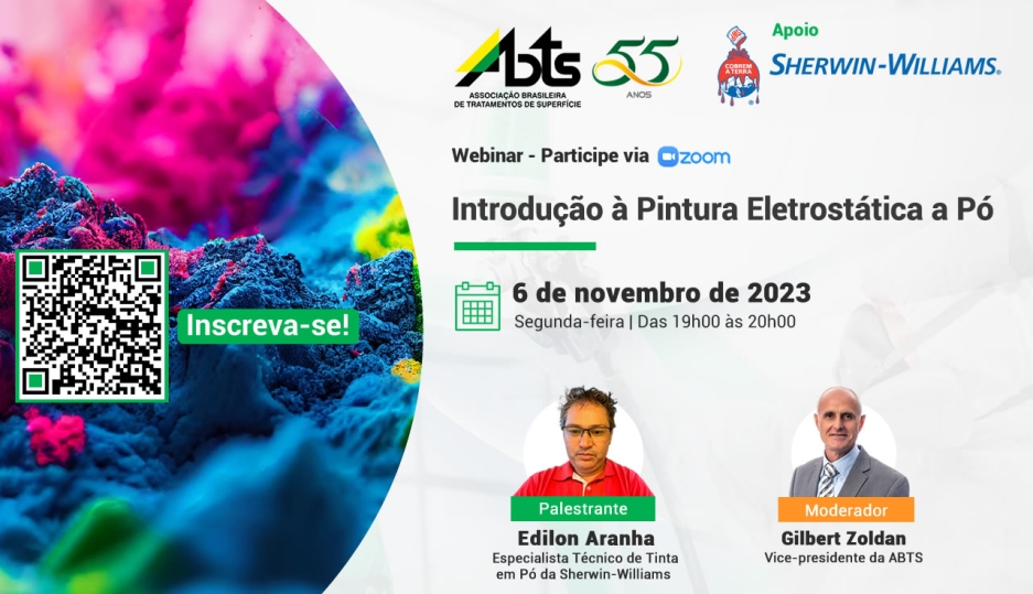 Webinar - Introdução à Pintura Eletrostática a Pó