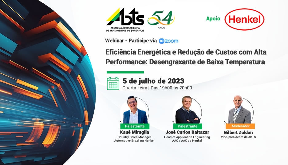 Webinar - Eficiência Energética e Redução de Custos com Alta Performance: Desengraxante de Baixa Temperatura