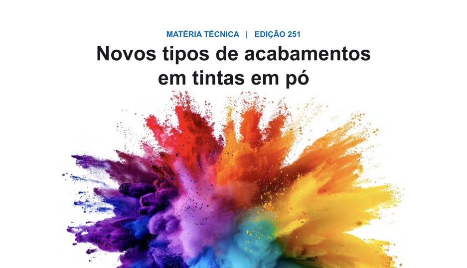 Acabamentos em tintas em pó: as inovações que ampliam aplicações e competitividade