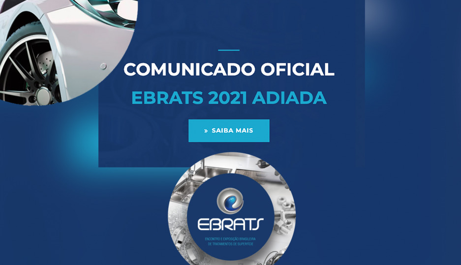 Comunicado Oficial – EBRATS 2021 será adiado para 2022