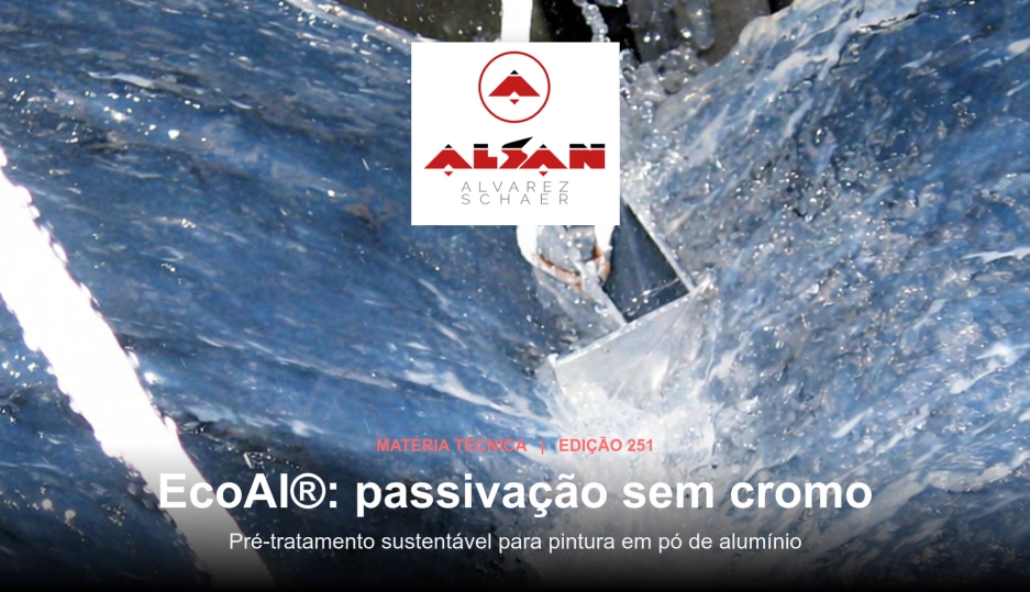 EcoAl®: passivação sem cromo em processos de pré-tratamento para pintura em pó