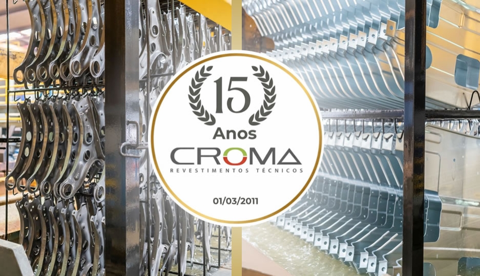 Croma Revestimentos Técnicos celebra 15 anos de trajetória no setor de tratamentos de superfície