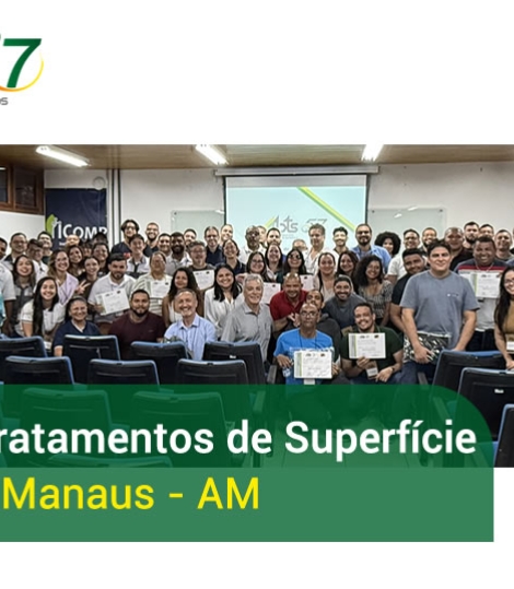Curso de Tratamentos de Superfície em Manaus reúne mais de 75 participantes