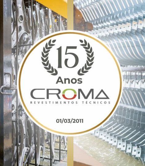 Croma Revestimentos Técnicos celebra 15 anos de trajetória no setor de tratamentos de superfície