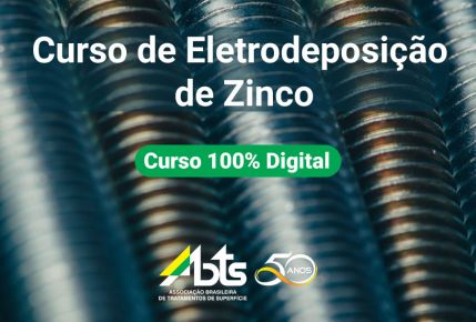 Curso de Eletrodeposição de Zinco - 100% Digital