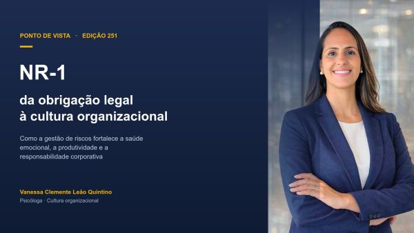 NR-1: da obrigação legal à cultura organizacional