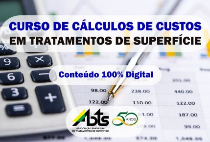 Curso de Cálculos de Custos em Tratamentos de Superfície - 100% Digital