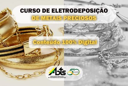 Curso de Eletrodeposição de Metais Preciosos - 100% Digital