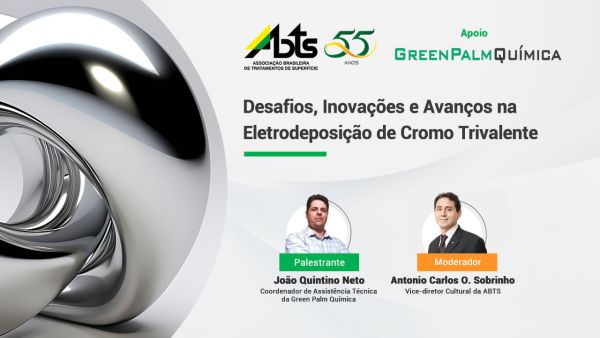 Veja como foi a Webinar - Desafios, Inovações e Avanços na Eletrodeposição de Cromo Trivalente