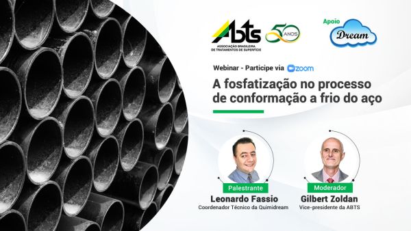 Veja como foi a Webinar - A Fosfatização no Processo de Conformação a Frio do Aço