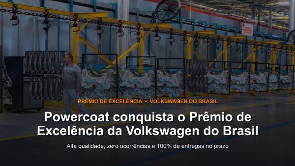 Powercoat conquista Prêmio de Excelência da Volkswagen do Brasil