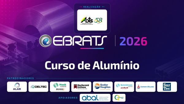 Curso de Alumínio - EBRATS 2026 - 10 e 11 de setembro de 2026
