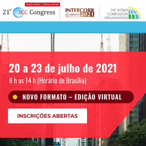 Caros corrosionistas! De 20 a 23 de julho, acontecerá um dos maiores eventos mundiais de corrosão