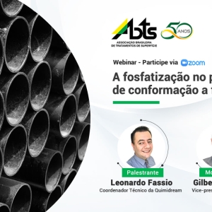 Veja como foi a Webinar - A Fosfatização no Processo de Conformação a Frio do Aço