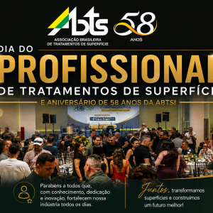 Mais de 300 participantes celebram o Dia do Profissional de Tratamentos de Superfície e os 58 anos da ABTS