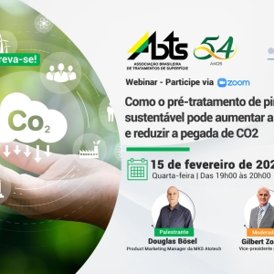 Webinar - Como o pré-tratamento de pintura sustentável pode aumentar a lucratividade e reduzir a pegada de CO2